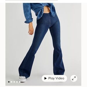 Free People Penny Pull on Flare Jean